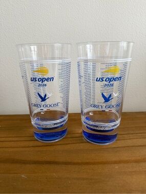 2026 US Open Tennis Grey Goose Honey Deuce Set Of 2 (Two) Souvenir Cups